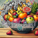 Toile Diamond Painting - Bol fruité 65x65cm - MG Factory