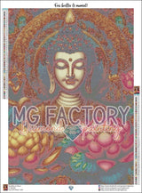 Toile Diamond Painting - Bouddha en fleurs 55x75cm - MG Factory