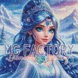 Toile Diamond Painting - Souveraine des neiges 80x80cm - MG Factory