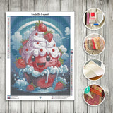 Toile Diamond Painting - Cupcake adorable 50x65cm - MG Factory