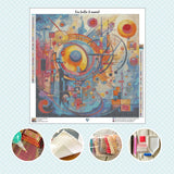 Toile Diamond Painting - Harmonie sphérique 60x60cm - MG Factory