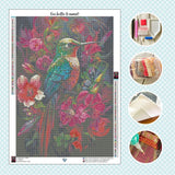 Toile Diamond Painting - La danse du colibri 50x70cm - MG Factory