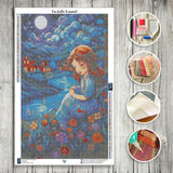 Toile Diamond Painting - La jeune fille et le ruisseau 50x80cm - MG Factory