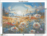 Toile Diamond Painting - Les marguerites 65x50cm - MG Factory