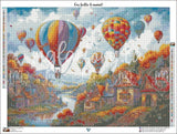 Toile Diamond Painting - Parade de mongolfières 80x60cm - MG Factory